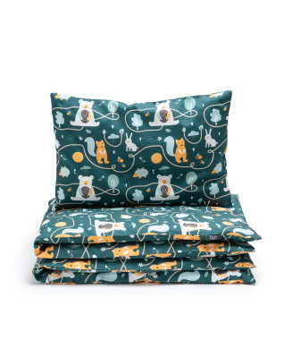 T-TOMI Povlečení do postýlky Animal friends