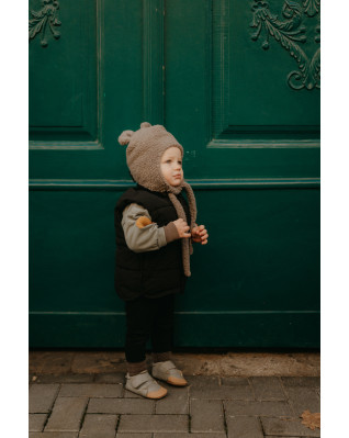 T-TOMI Cap TEDDY Grey (6-9 měsíců)