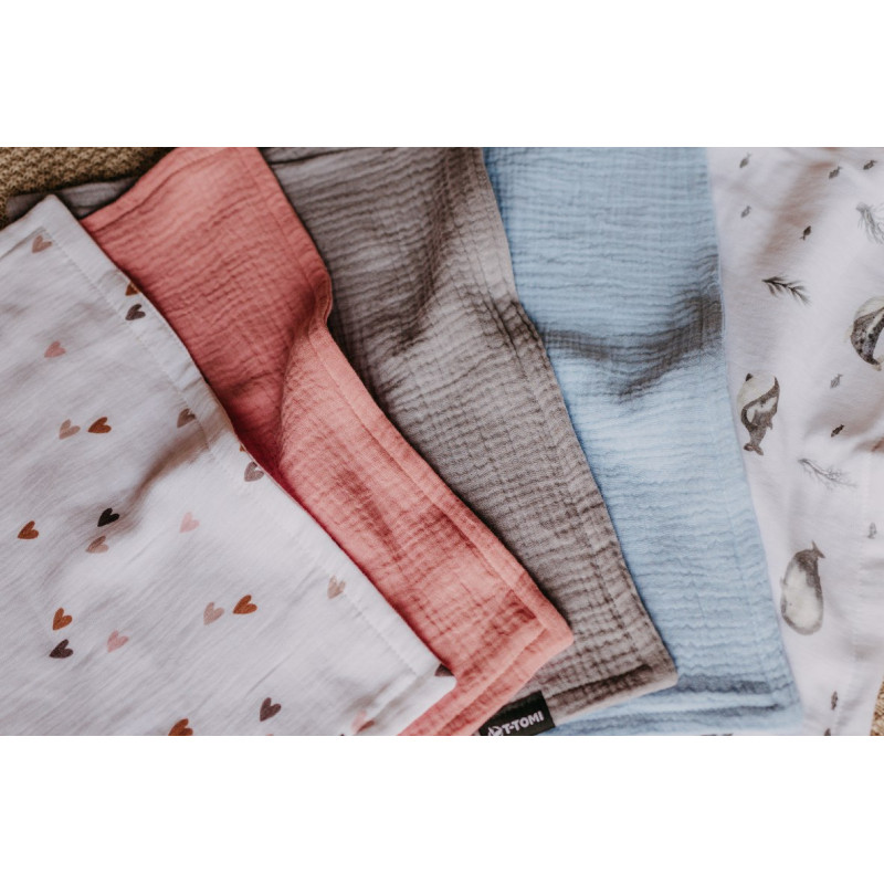 T-TOMI Mušelínová plena pod hlavičku Blue