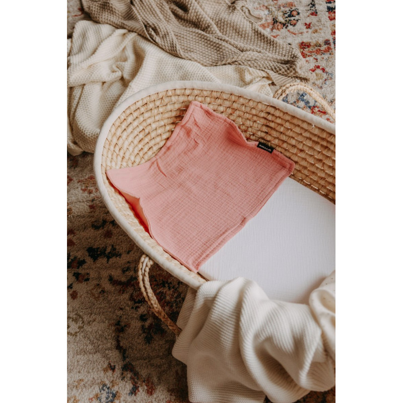 T-TOMI Mušelínová plena pod hlavičku Pink