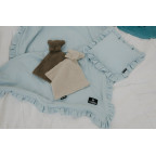 T-TOMI Mušelínová deka s volánkem Blue