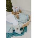 T-TOMI Mušelínový polštářek s volánkem White