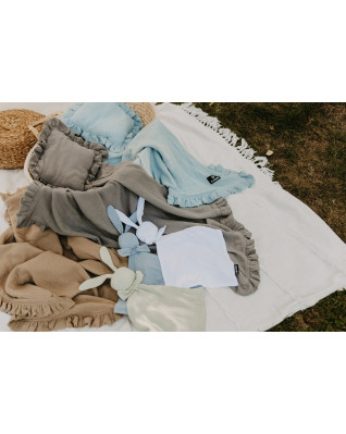 T-TOMI Mušelínový polštářek s volánkem Mint