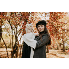 T-TOMI Pletená deka WARM Raspberry