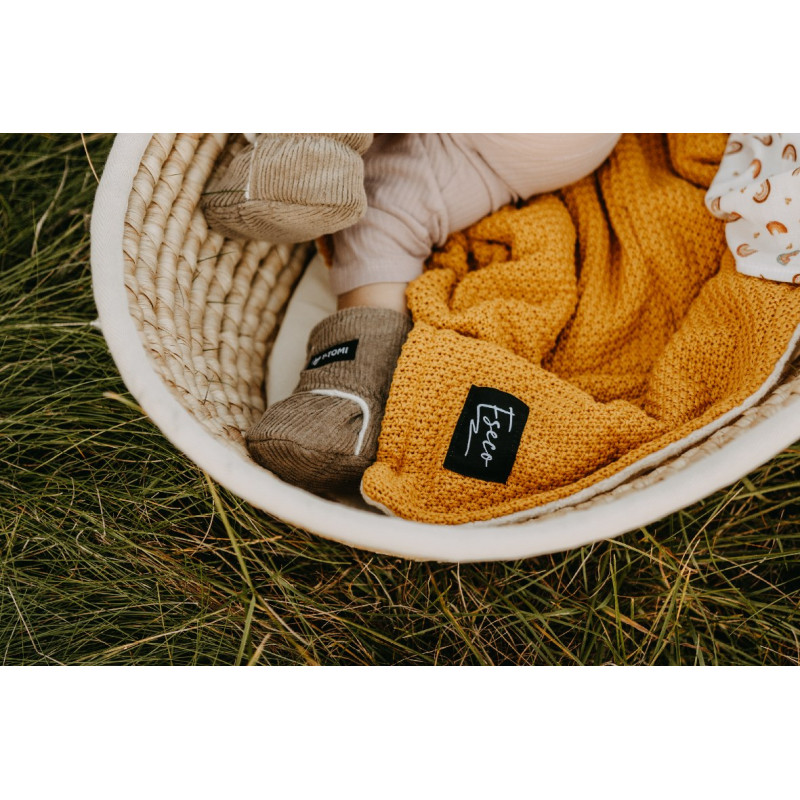 T-TOMI Pletená deka WARM Raspberry