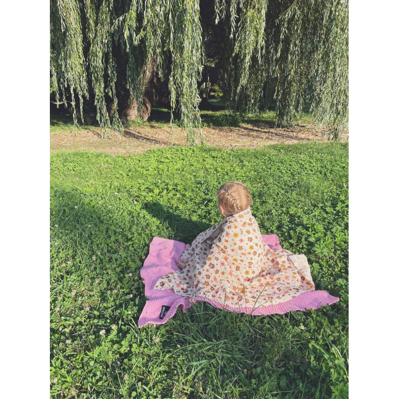 T-TOMI Pletená deka Pink waves