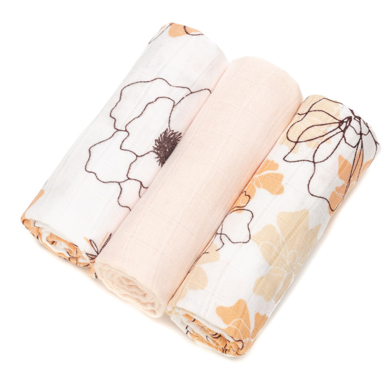 T-TOMI Bambusové pleny Flowers