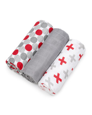 T-TOMI Bambusové pleny Grey bubbles