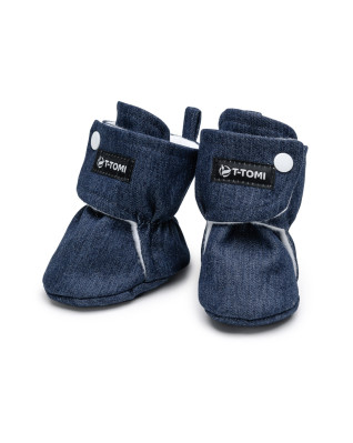 T-TOMI Capáčky Navy DENIM (3-6 měsíců) 