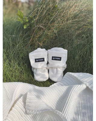 T-TOMI Capáčky Cream (3-6 měsíců) WARM