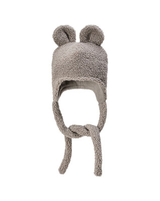 T-TOMI Cap TEDDY Grey (3-6 měsíců)