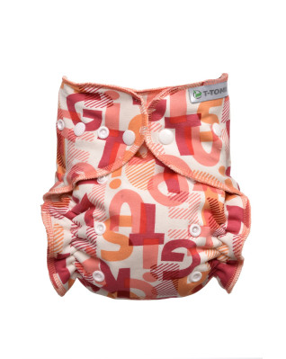 T-TOMI Kalhotková plena - přebalovací set patentky Pink Alphabet  
