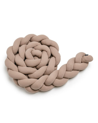 T-TOMI Pletený mantinel 360 cm Mocca