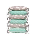 T-TOMI Polštářkový mantinel Grey white clouds