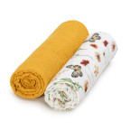 T-TOMI Mušelínové pleny Mustard meadow