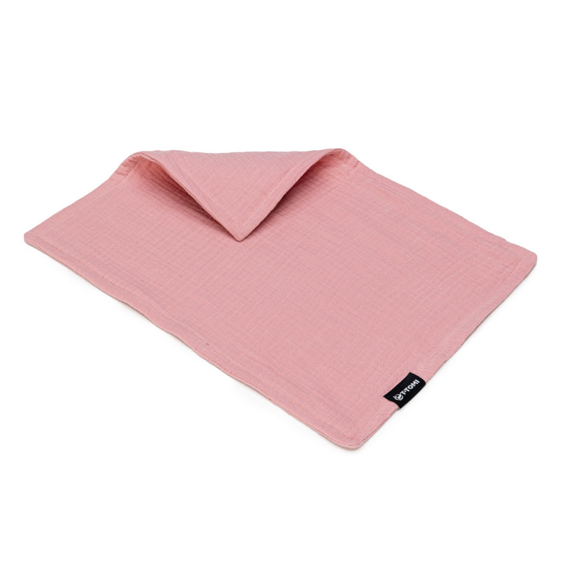 T-TOMI Mušelínová plena pod hlavičku Pink