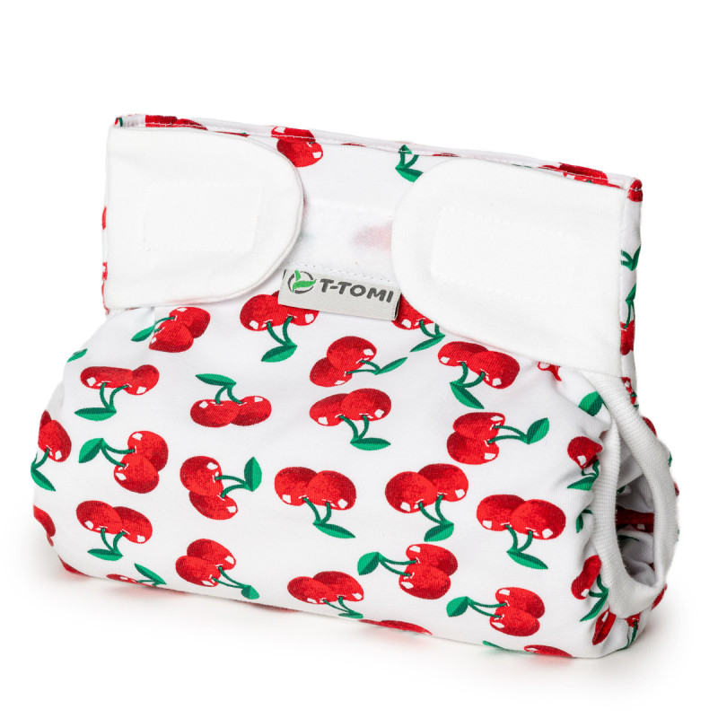 T-TOMI Ortopedické abdukční kalhotky - suchý zip Cherries (3-6kg)