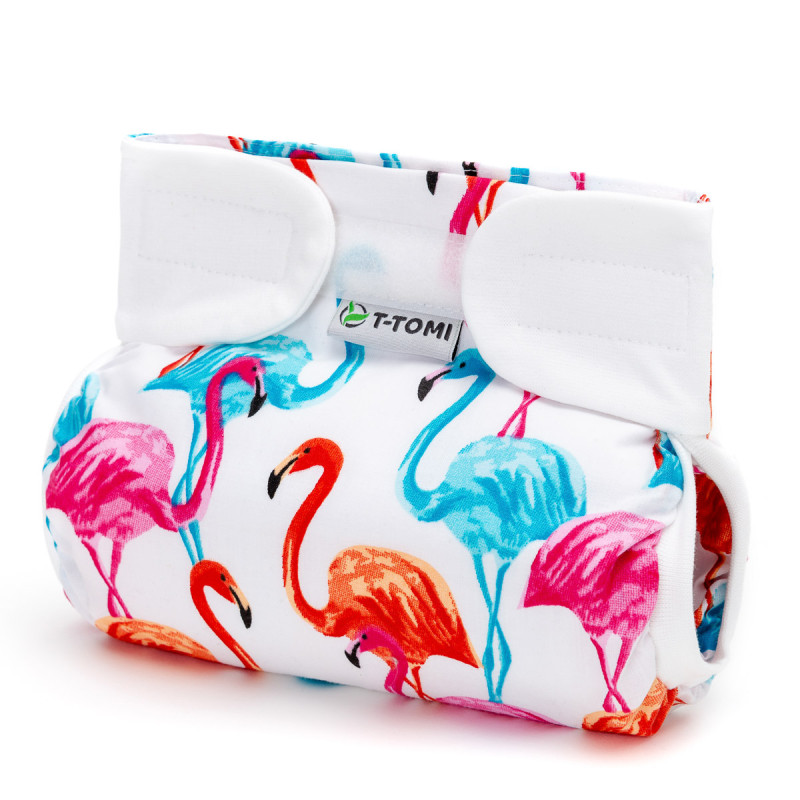 T-TOMI Ortopedické abdukční kalhotky - suchý zip Flamingo (3-6kg)