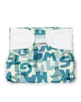 T-TOMI Ortopedické abdukční kalhotky - suchý zip Green alphabet (3-6kg)