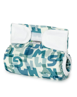 T-TOMI Ortopedické abdukční kalhotky - suchý zip Green alphabet (3-6kg)