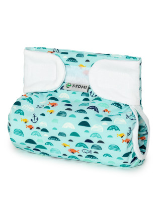 T-TOMI Ortopedické abdukční kalhotky - suchý zip Green sea (3-6kg)