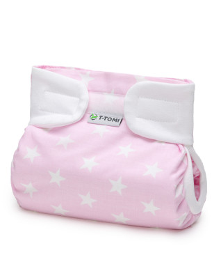 T-TOMI Ortopedické abdukční kalhotky - suchý zip Pink stars (3-6kg)