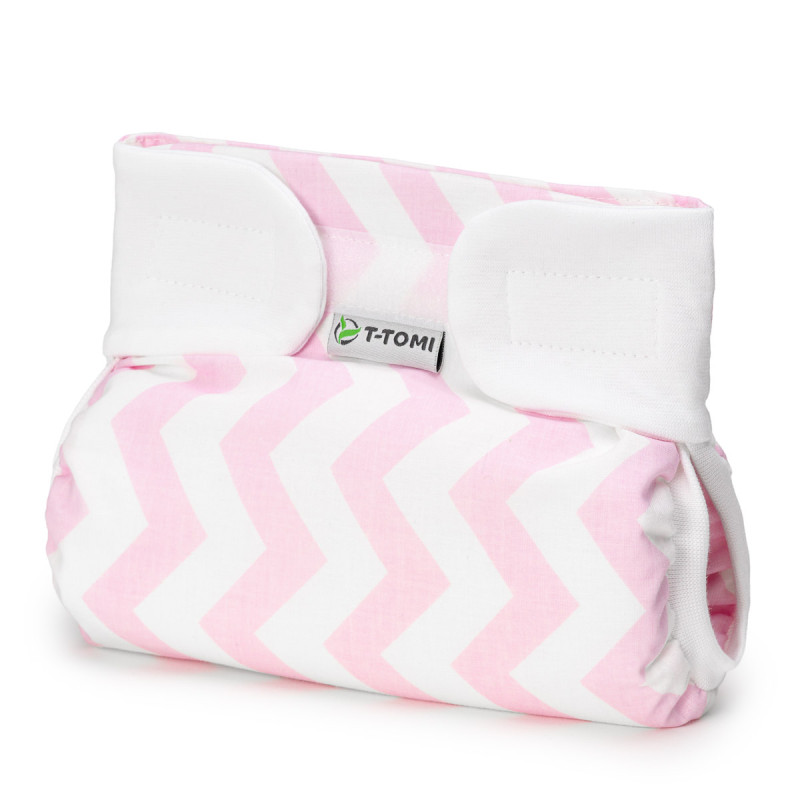 T-TOMI Ortopedické abdukční kalhotky - suchý zip Pink zig-zag (3-6kg)