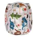 T-TOMI Plenkové plavky White safari