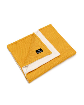 T-TOMI Pletená deka WARM Mustard waves