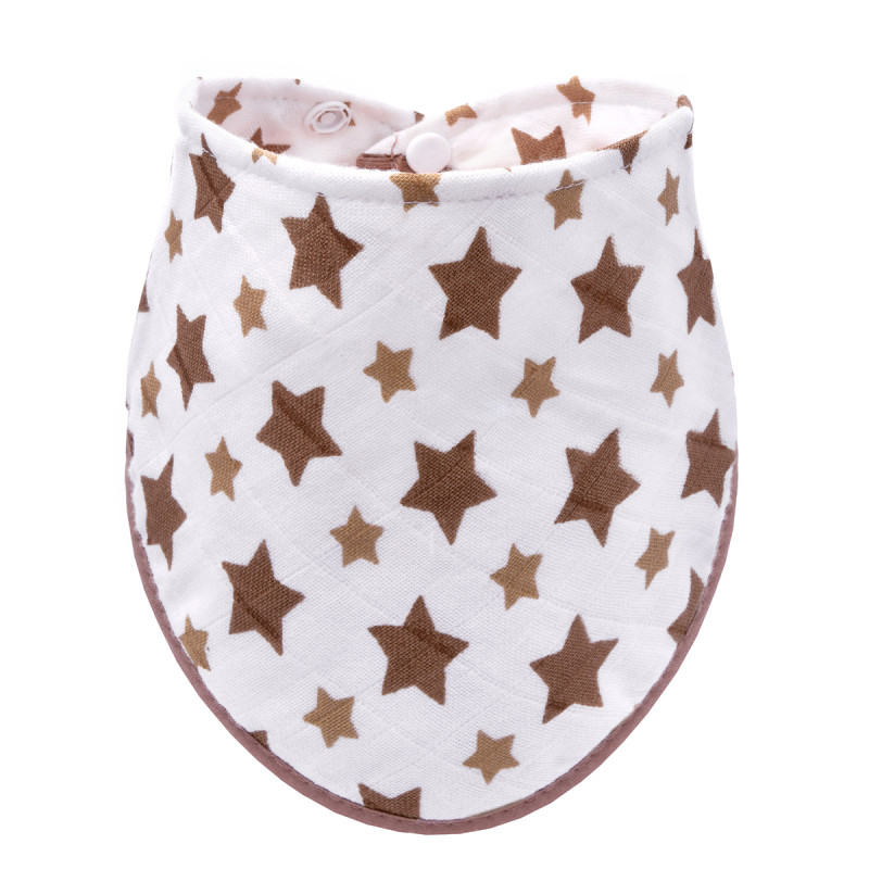 T-TOMI Bambusový slintáček Beige stars