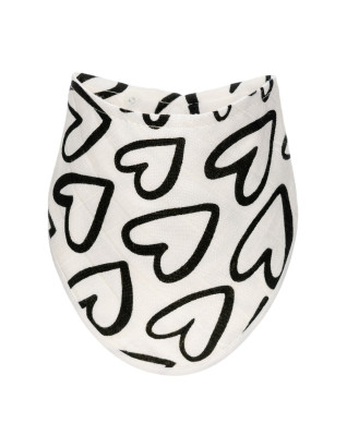 T-TOMI Bambusový slintáček Black hearts