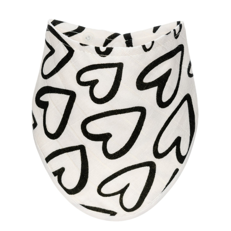 T-TOMI Bambusový slintáček Black hearts